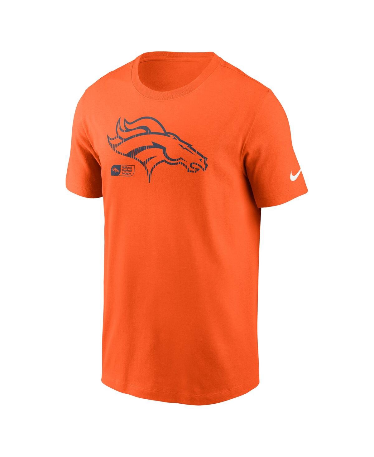 Nike Men'sDenver Broncos Faded Essential T-Shirt - Orange