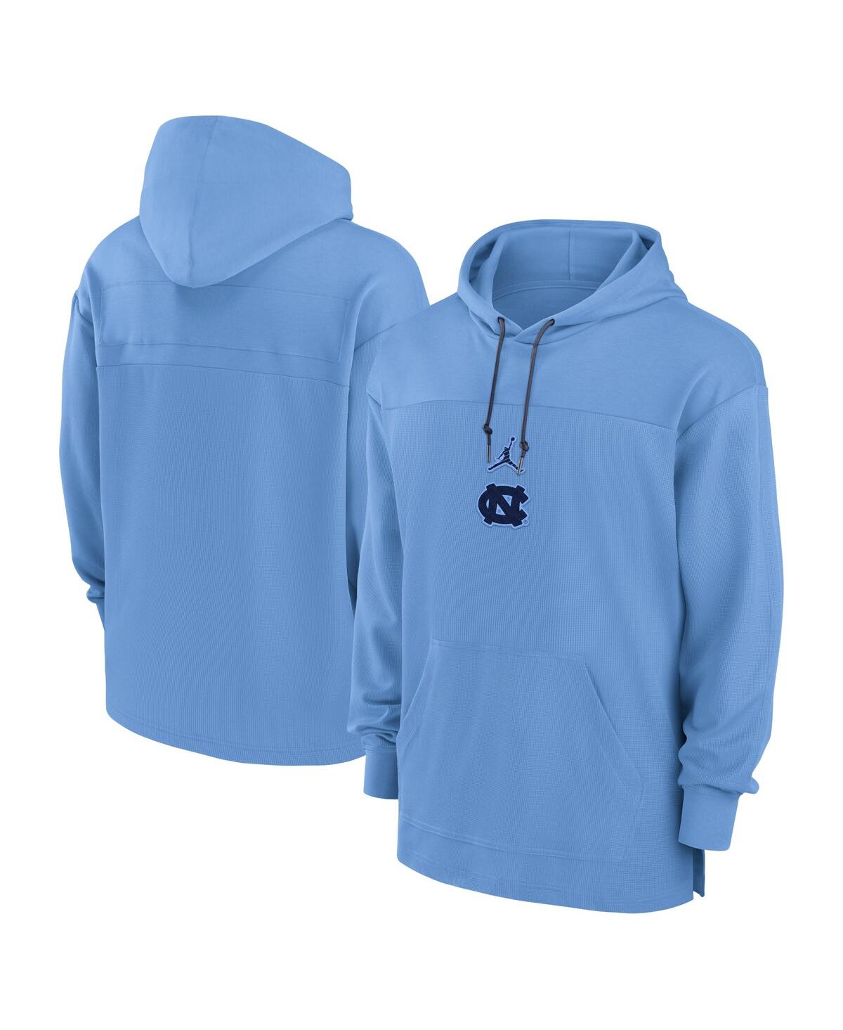 Jordan Men s Carolina Blue North Carolina Tar Heels 2024 25 Sideline Jersey Performance Pullover Hoodie Light Blue Navy Smart Closet
