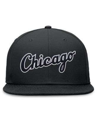 Men's Black Chicago White Sox Evergreen Performance Fitted Hat
