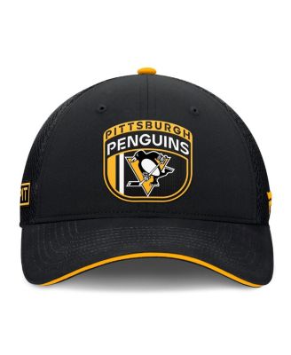 Men's Black Pittsburgh Penguins 2024 NHL Draft On Stage Trucker Adjustable Hat