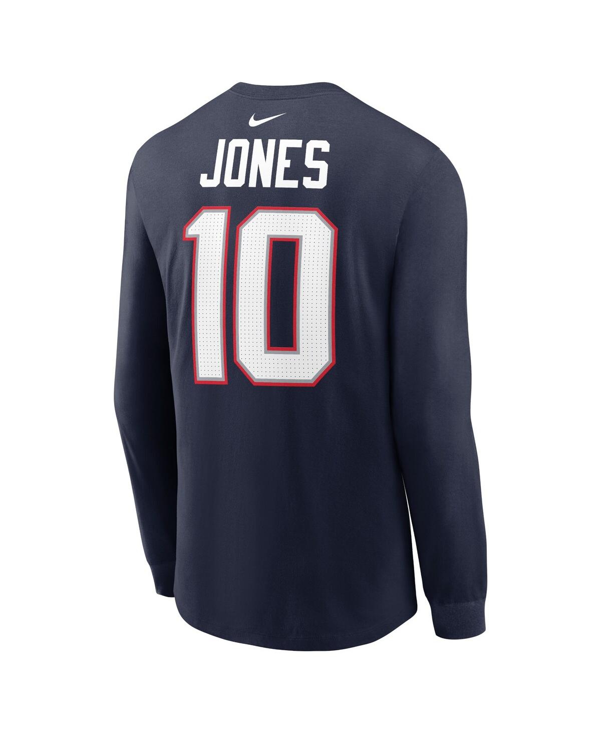 Nike Men's Mac JonesNew England Patriots Player Name Number Long Sleeve T-Shirt - Navy