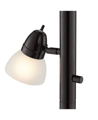 Modern Torchiere Floor Lamp 3-in-1 Design 70" Tall Tiger Bronze White Glass Shades for Living Room Reading Bedroom Office