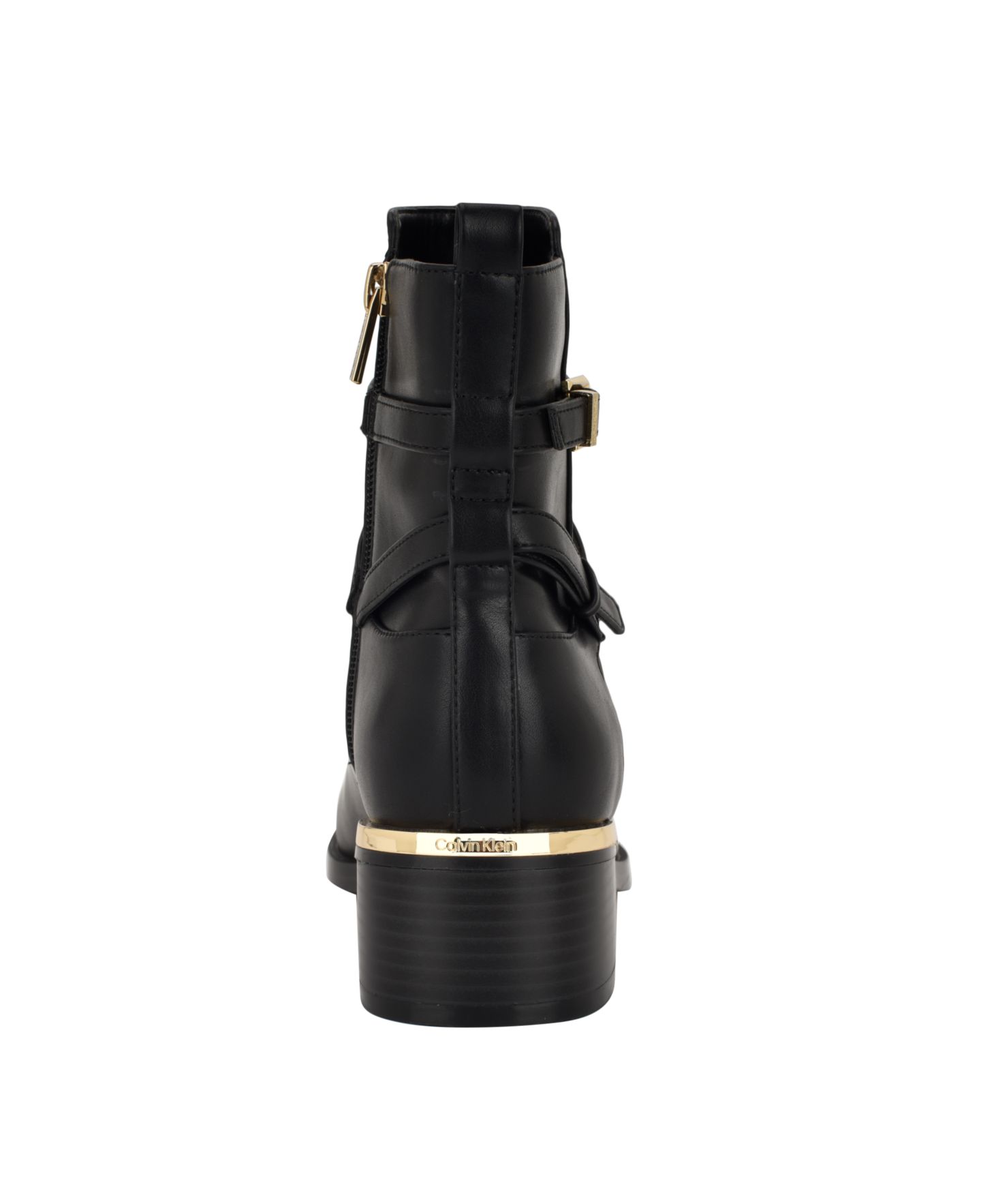 Женские ботинки Calvin Klein Jasen Buckle Strap Block Heel Booties, цвет: Чёрный, вариант 1 — фото 3