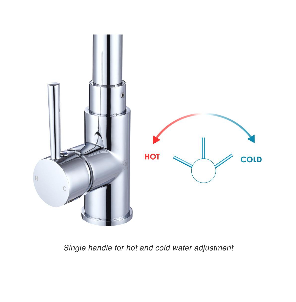 Yescom Stainless Steel Kitchen Sink Faucet Pull Out Dual Function Mixer Taps 1 Handle Long Neck