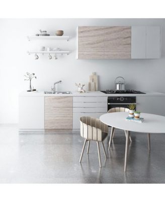 Stainless Steel Kitchen Sink Faucet Pull Out Dual Function Mixer Taps 1 Handle Long Neck