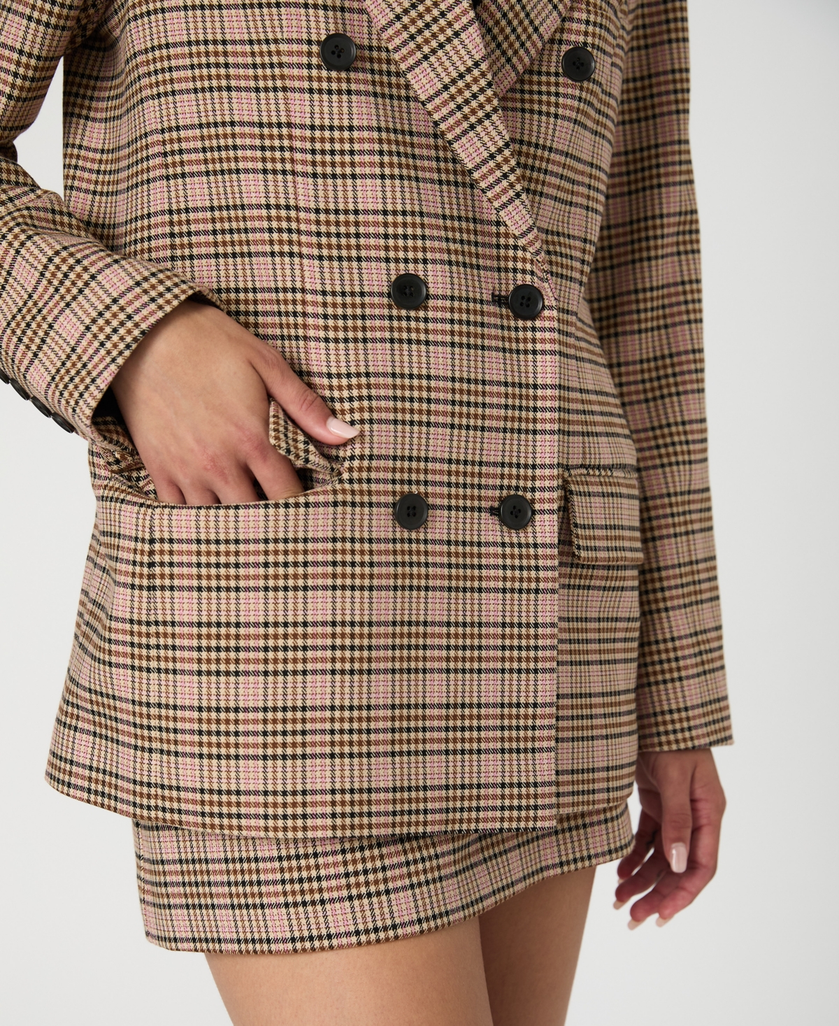 French Connection Women's Gina Check-Print Blazer