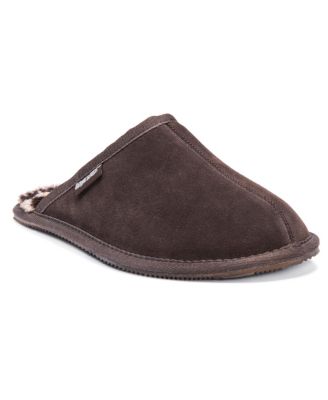 Men's Dave Printed Berber Suede Scuff Slippers