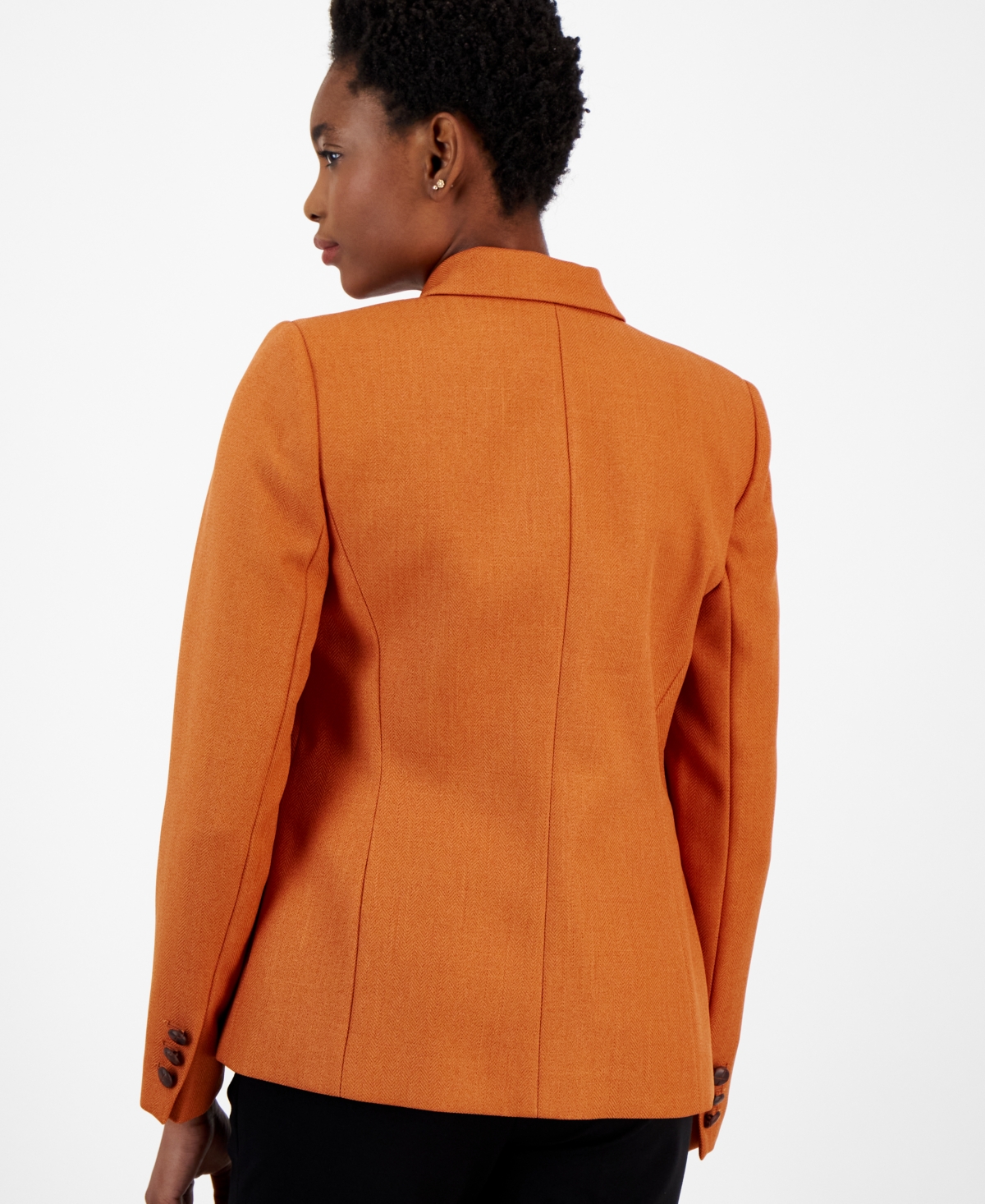 Tahari Asl Women's Peak-Lapel Single-Button Long-Sleeve Blazer