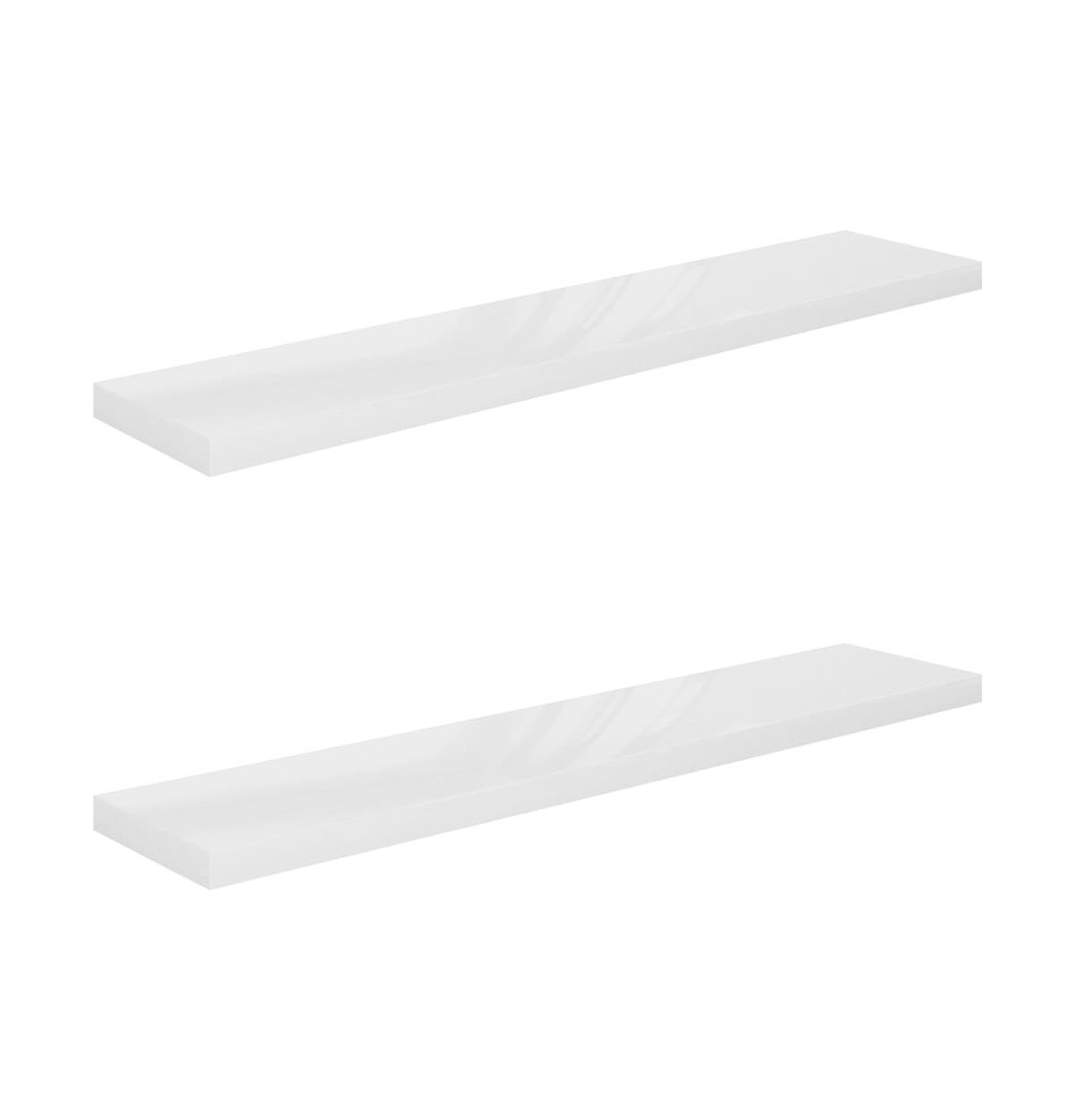 vidaXL Floating Wall Shelves 2 pcs High Gloss47.2