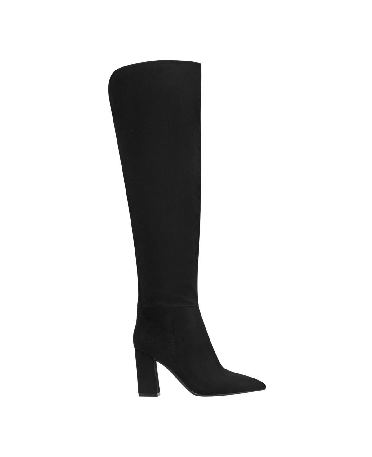 MARC FISHER WOMEN'S GARWIN BLOCK HEEL POINTY TOE WIDE CALF DRESS BOOTS 