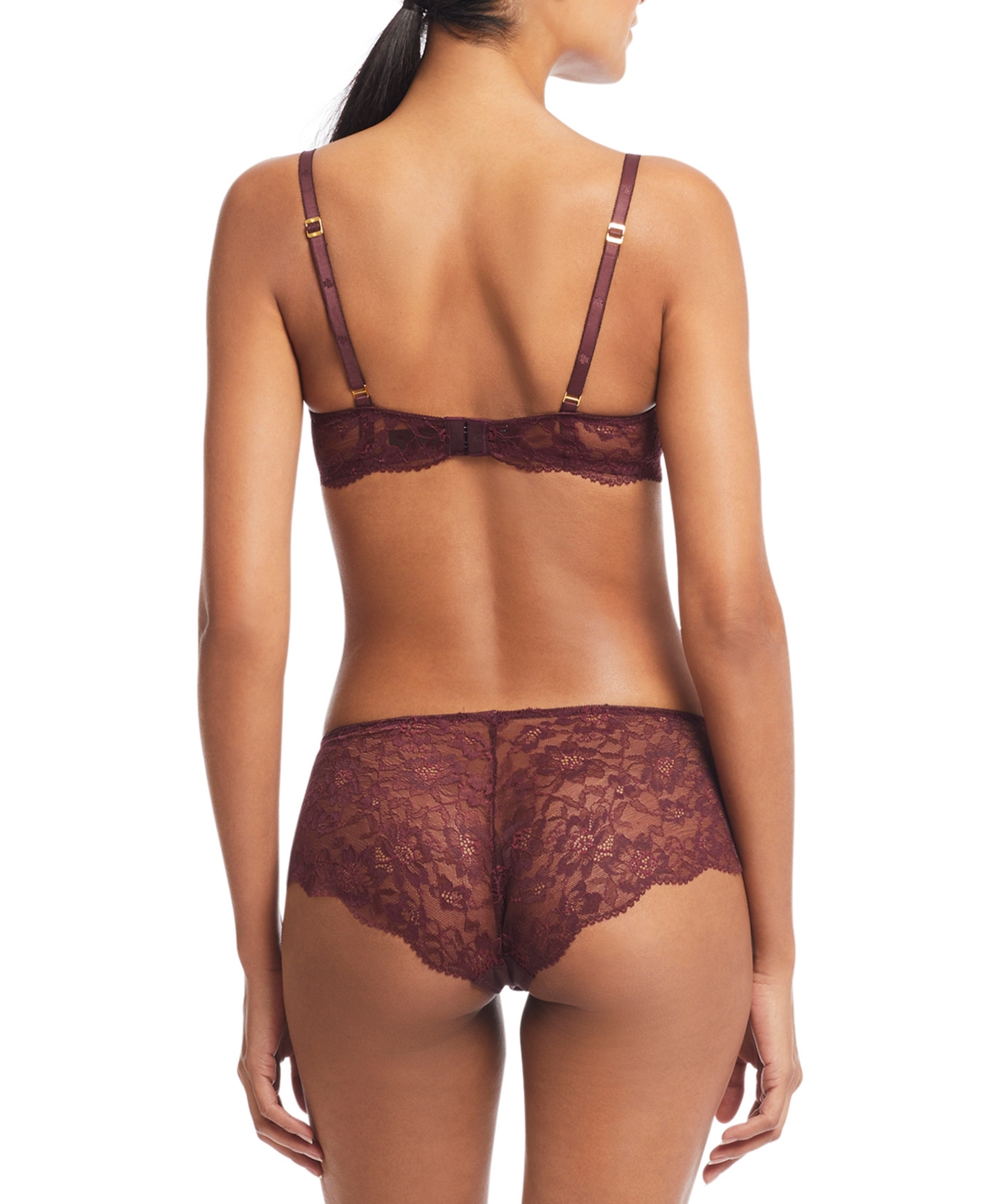 Lauren Ralph Lauren Women's Unlined Lace Full Coverage Bra