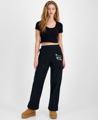 Self Esteem Juniors Cozy Cargo Sweatpants Macy s