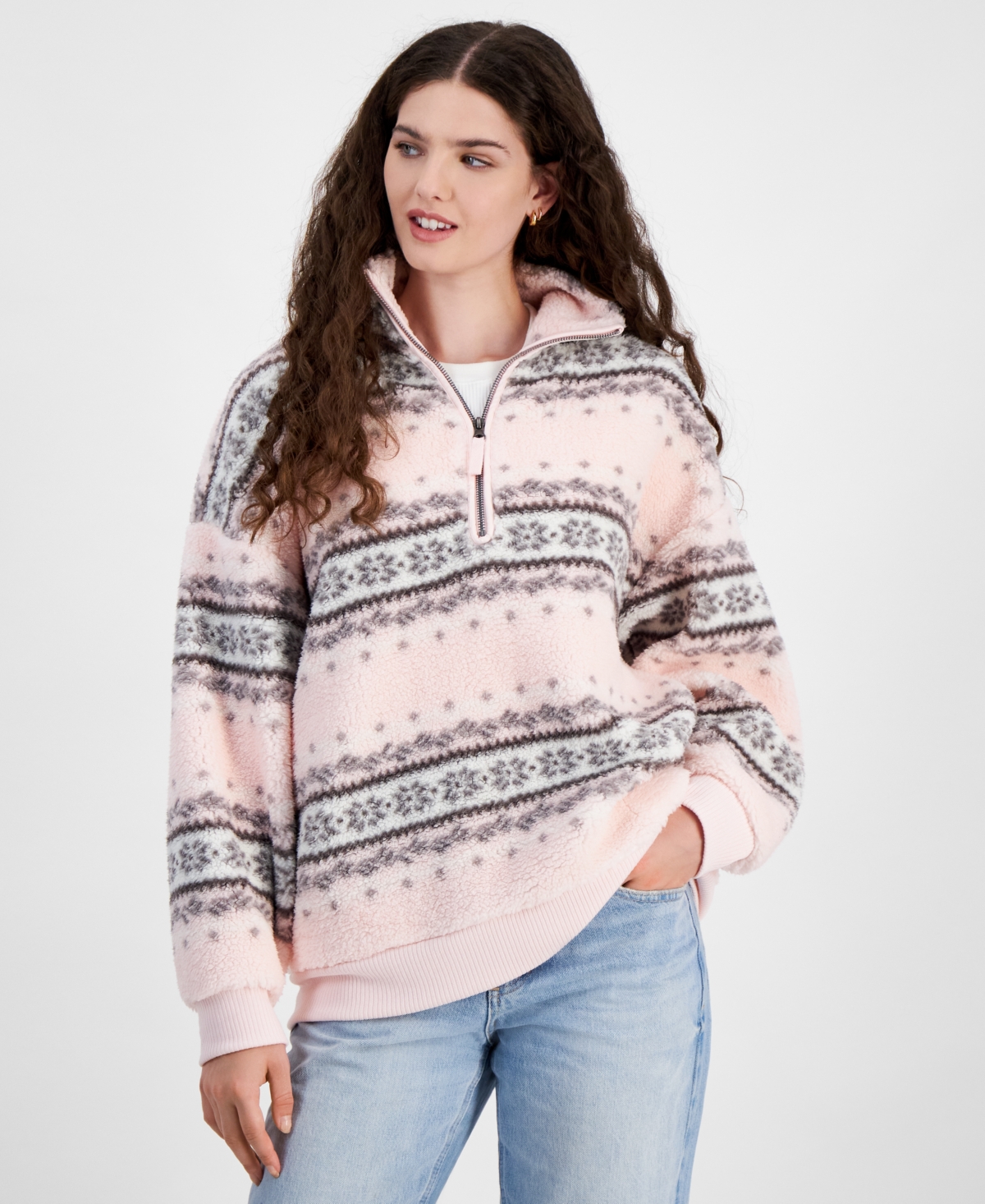 Juniors sherpa pullover best sale