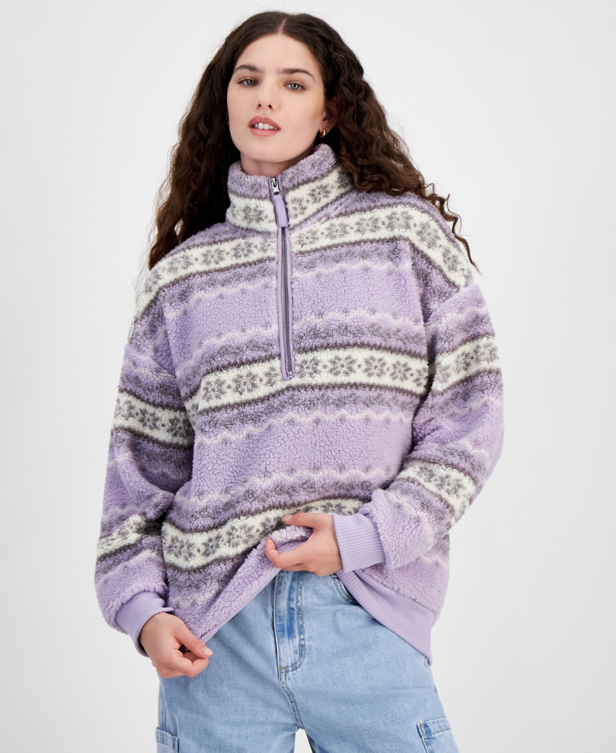 Juniors sherpa pullover store