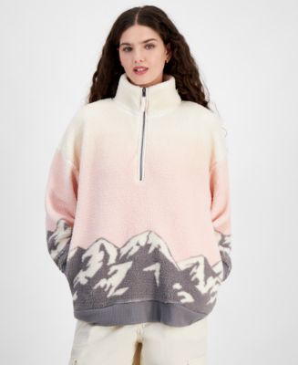 Hippie Rose Juniors Sherpa Half Zip Pullover Macy s