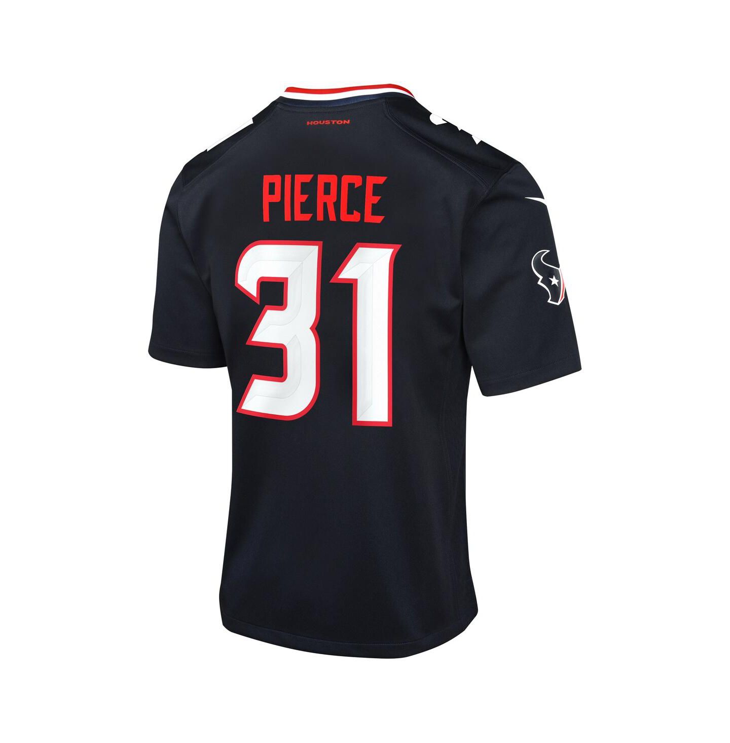 Детское джерси Nike Dameon Pierce Houston Texans Game, Navy, цвет: Тёмно-синий — фото 3