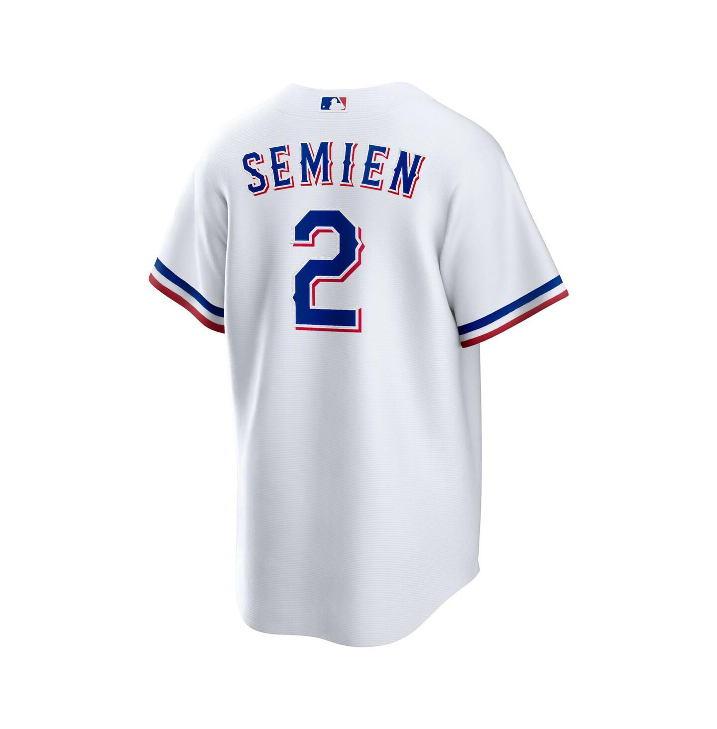 Детский топ Nike Marcus Semien White Texas Rangers Home Replica Player Jersey — фото 3