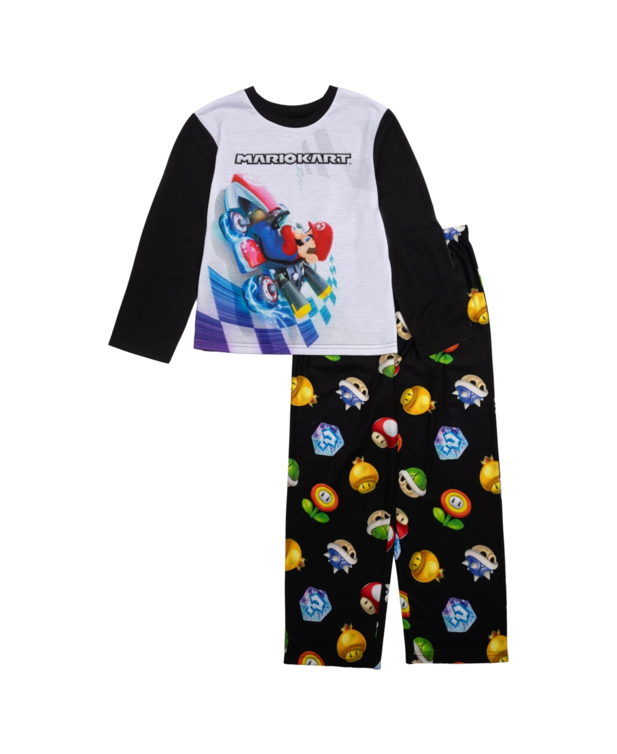 NINTENDO BIG BOY MARIO LONG SLEEVE LONG LEG, 2 PIECE SET 