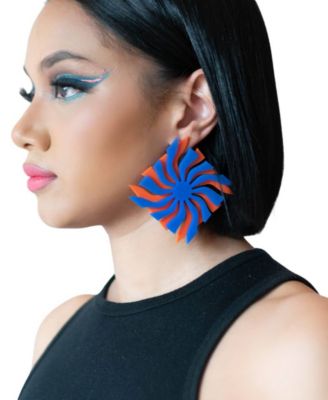 Swanky Designs Spinner Studs - Blue 38$