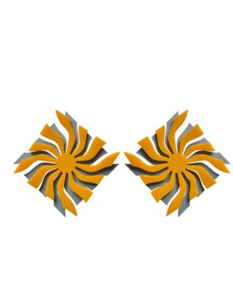 Swanky Designs Spinner Studs - Sunset Yellow 38$