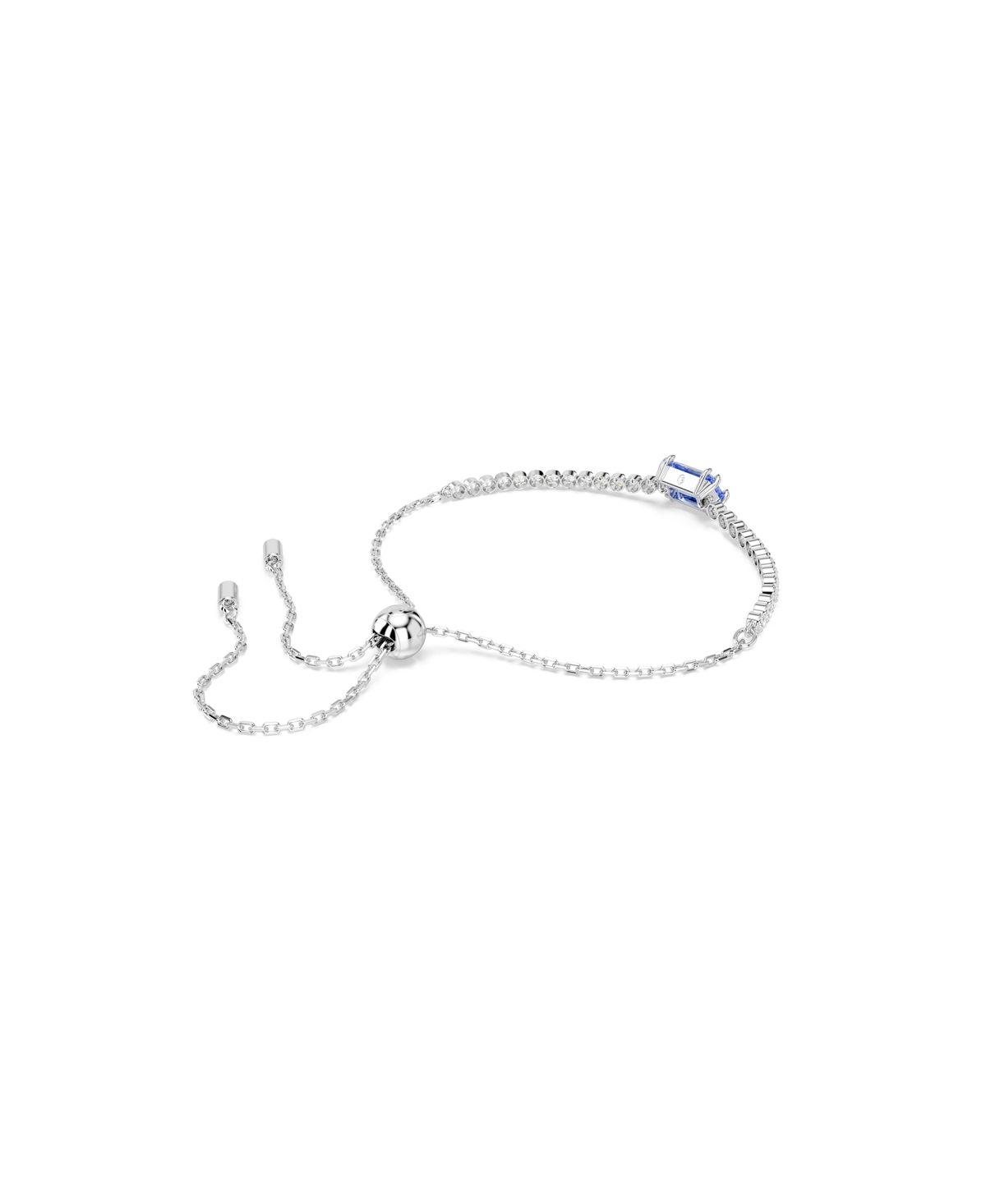 Swarovski Womens Blue Matrix Tennis Rhodium-plated And Zirconia Bracelet In Blue