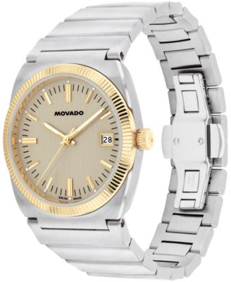 Men's Ondoplan Swiss Quartz Stainless Steel Watch 36mm