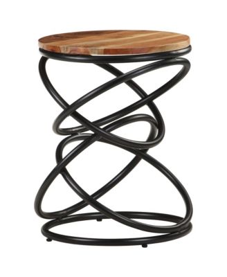 End Table 15.7"x15.7"x20.5" Solid Acacia Wood