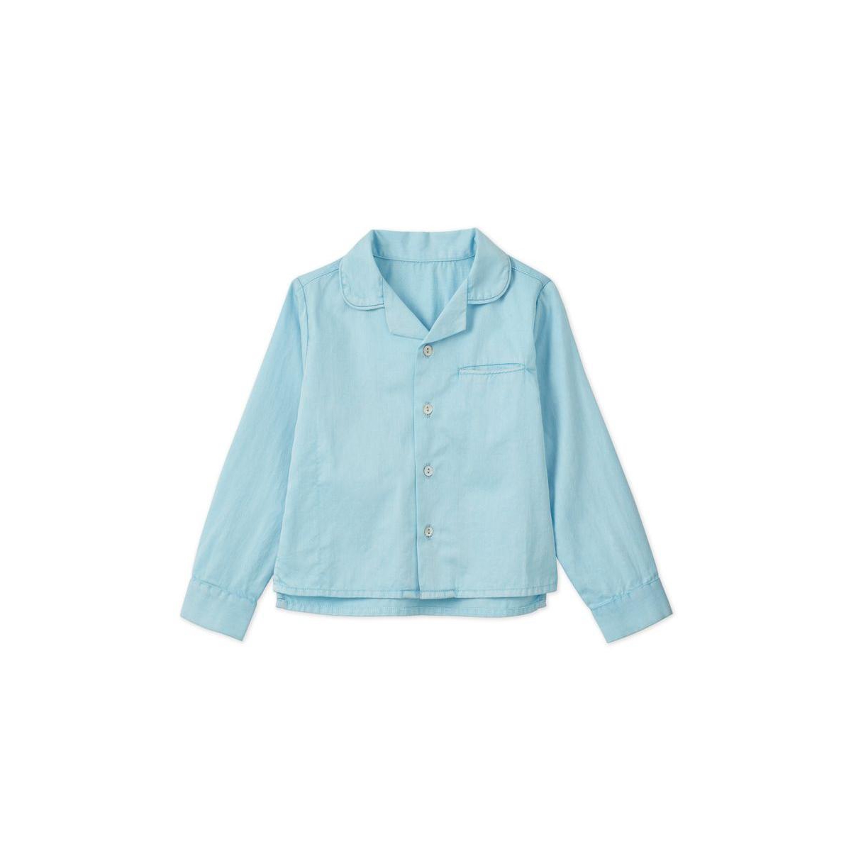 Vild House of Little Ls Organic Cotton Woven Collared Shirt