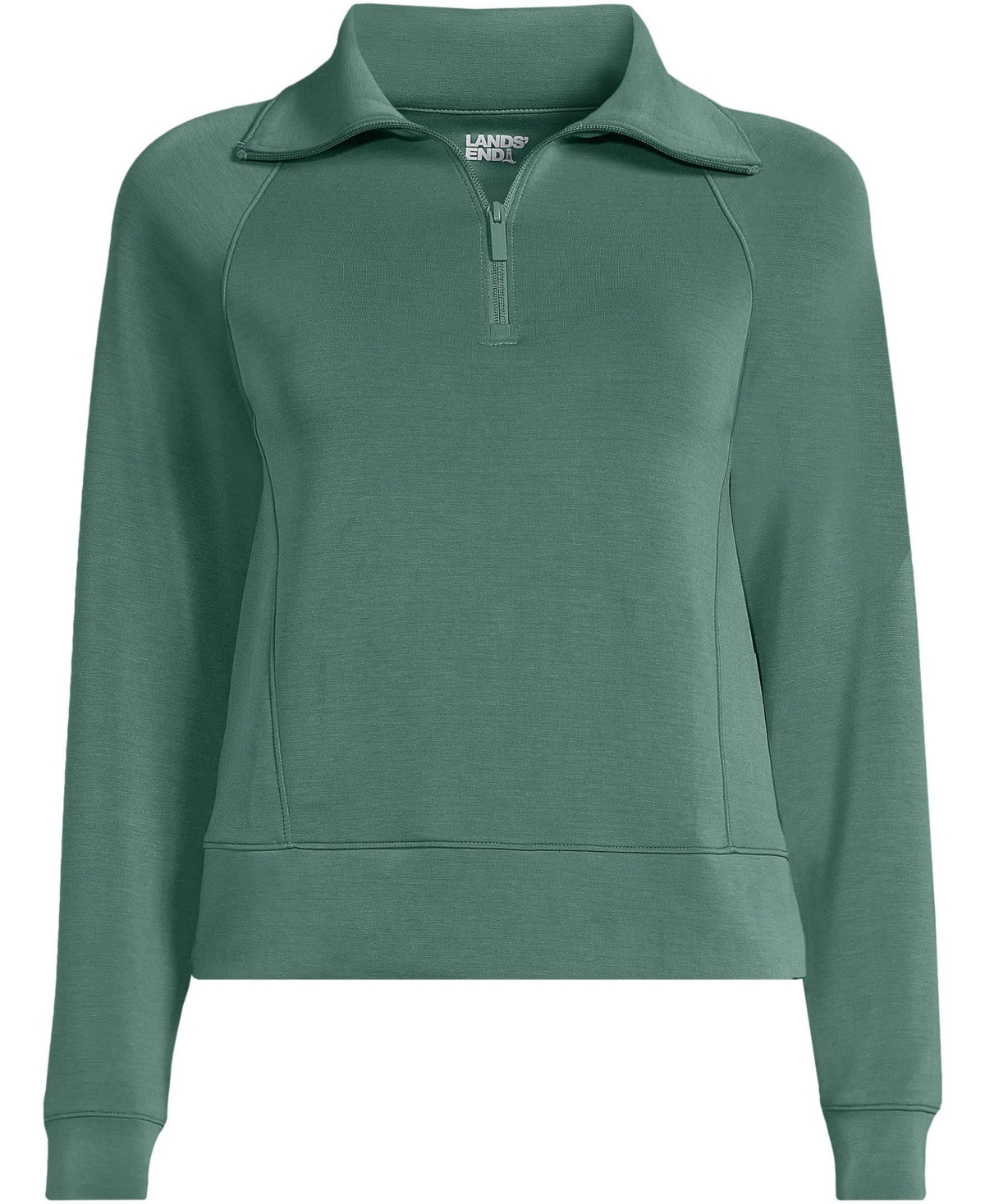 Lands' End Women's Cupro Long Sleeve Half Zip Pullover