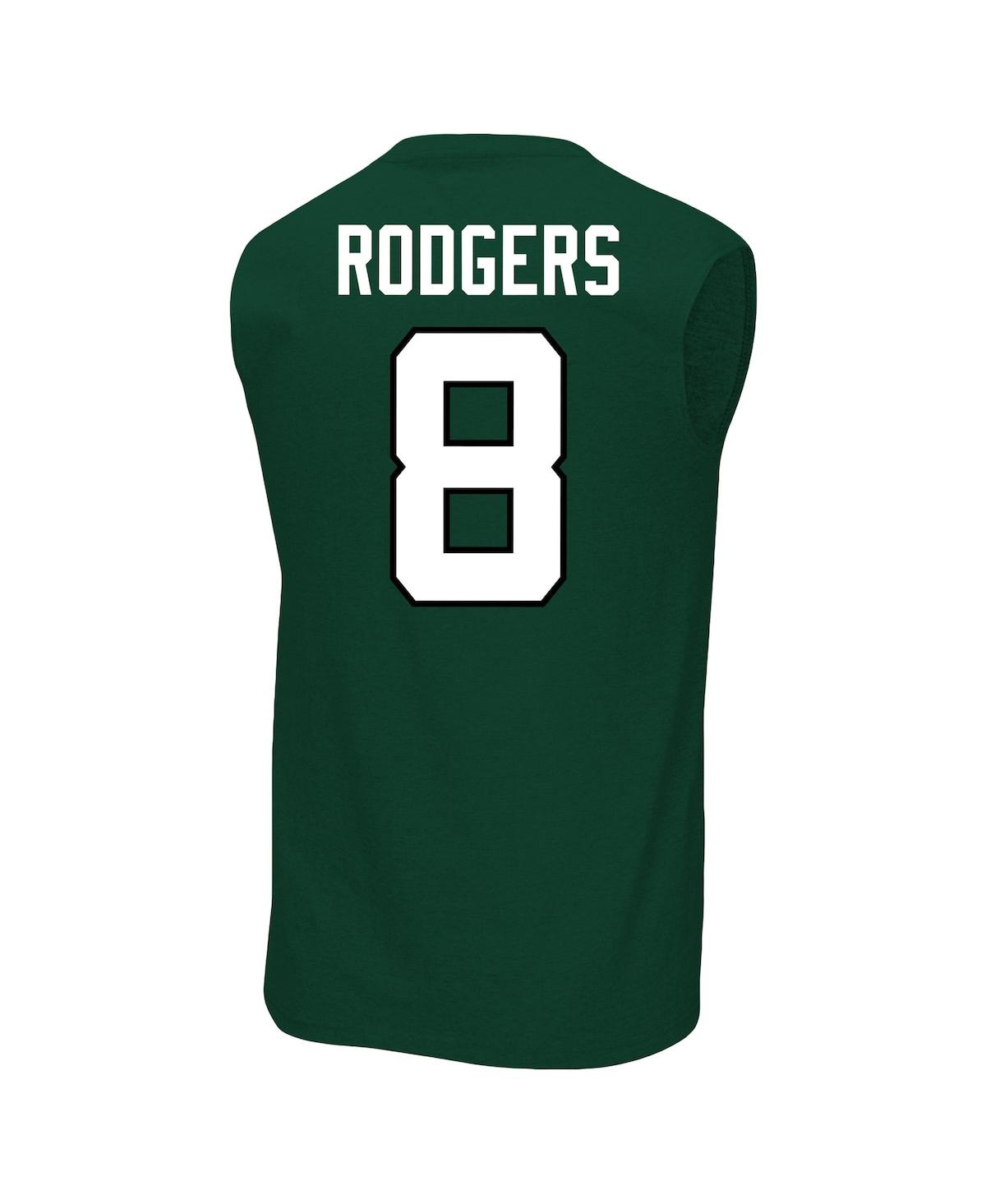 Fanatics Men's Aaron Rodgers Green New York Jets Big Tall Muscle Tank Top In Green