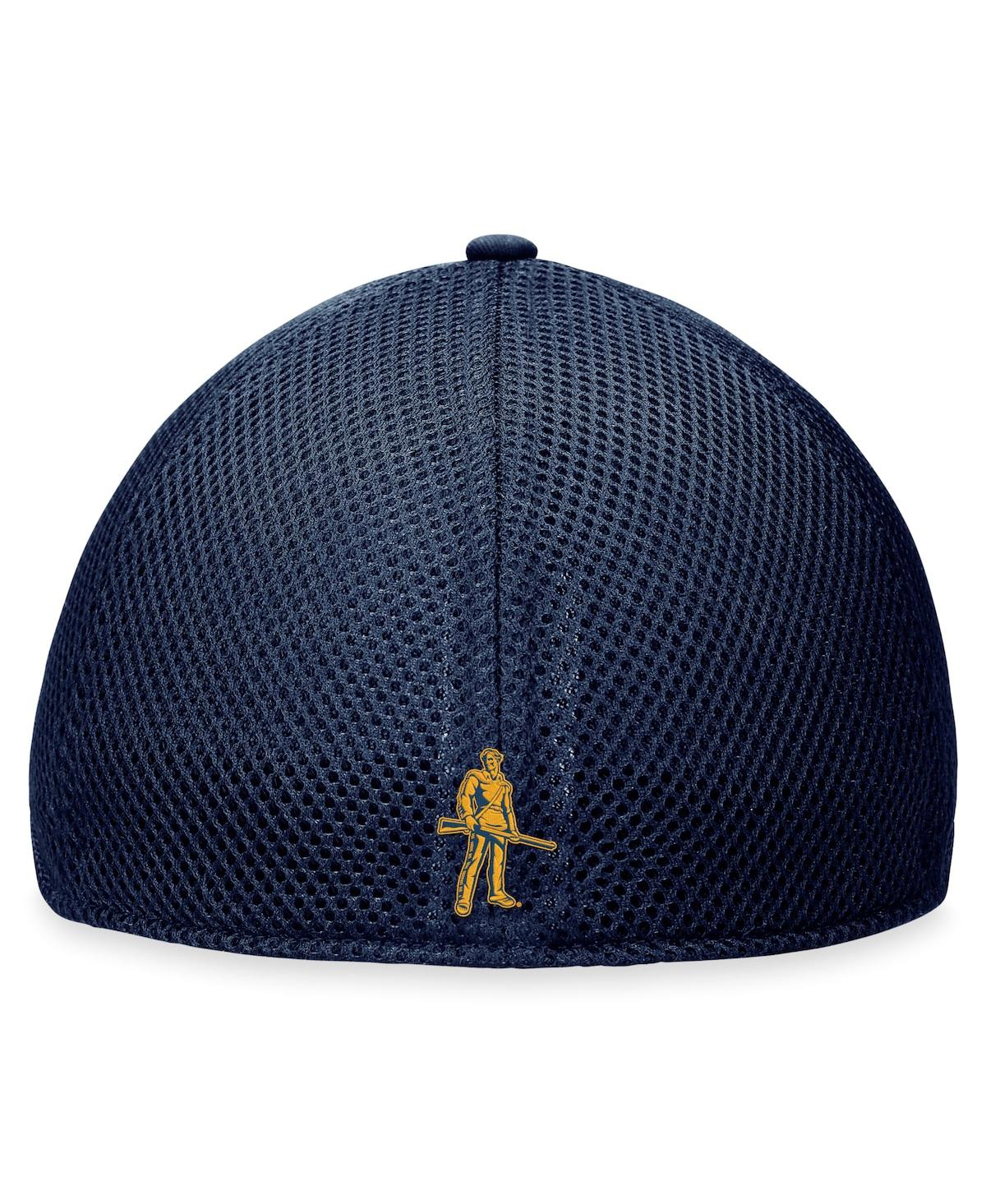 Top of the World Men'sWest Virginia Mountaineers Spacer Flex Hat - Navy