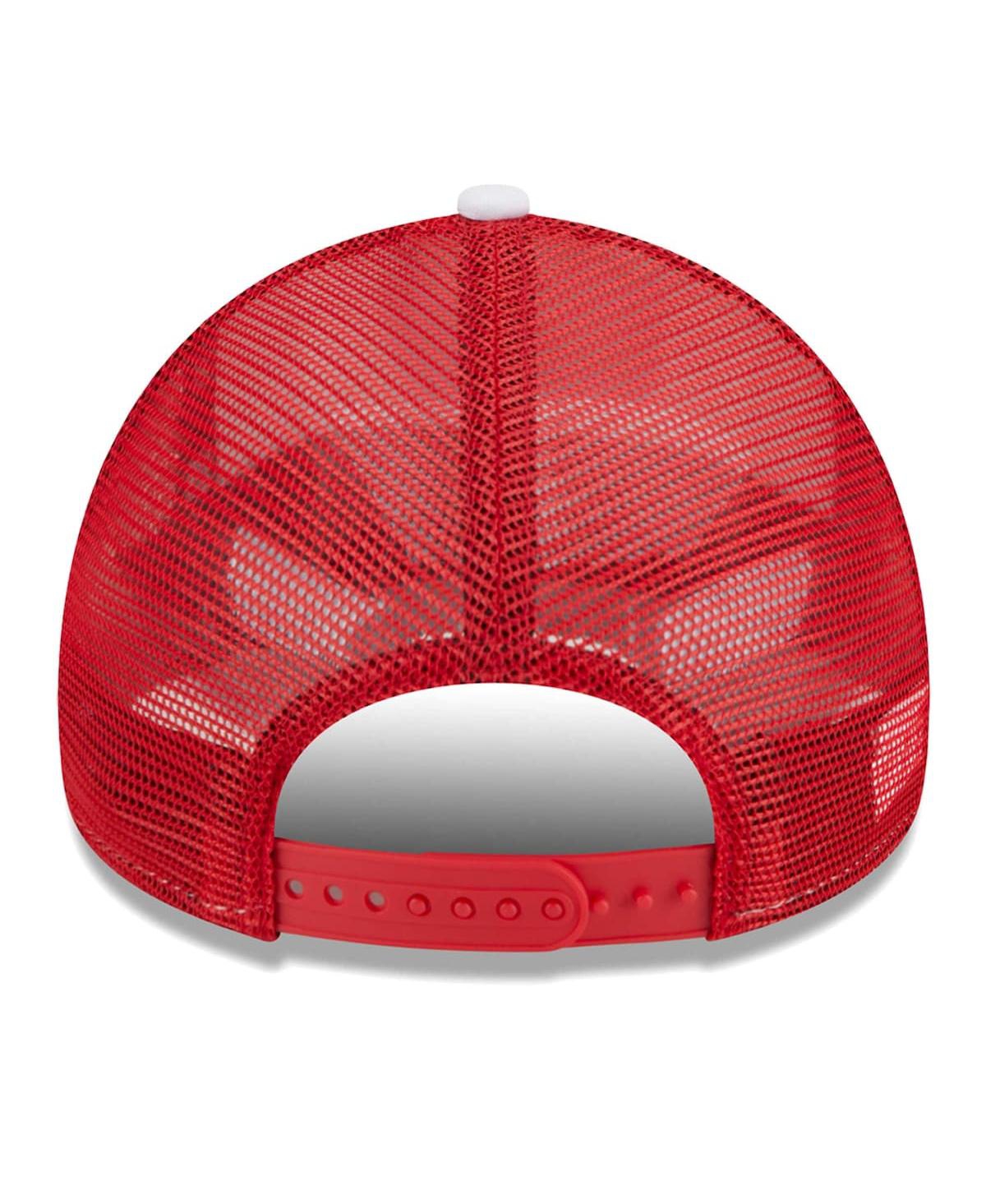 New Era Men'sRed Fc Dallas Court Sport Foam A-Frame 9FORTY Adjustable Trucker Hat - White, Red