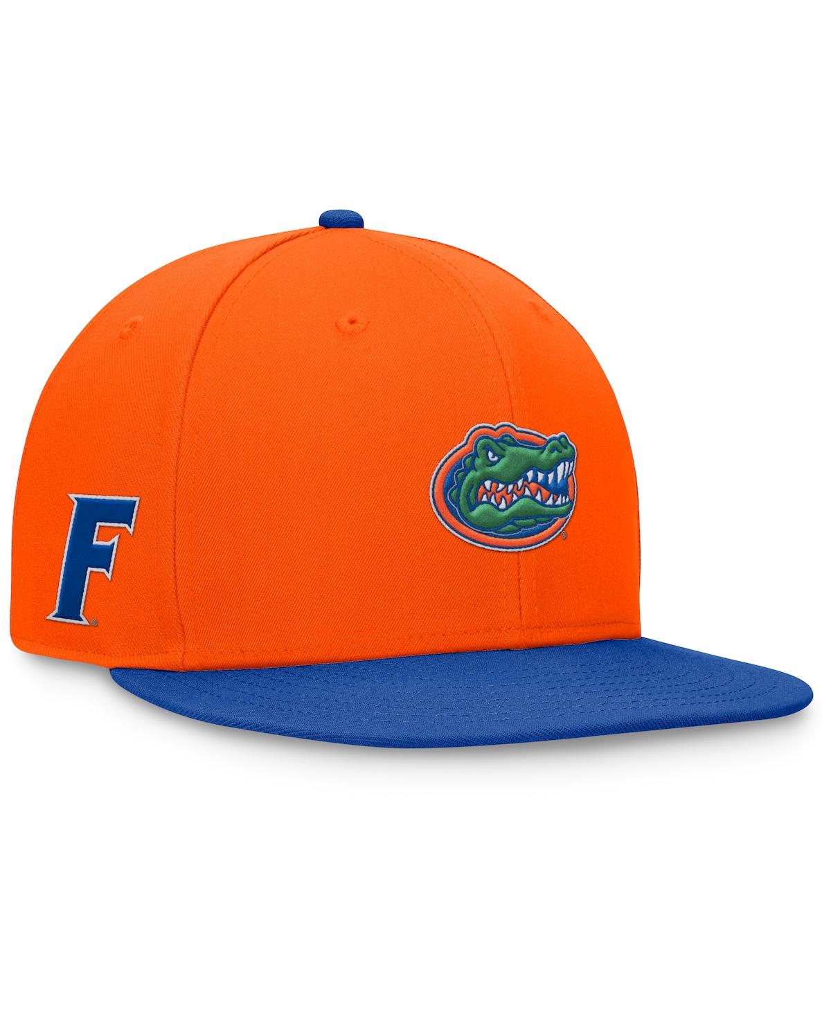Top Of The World Men's Orange/royal Florida Gators Rally Two-tone Fitted Hat In Orange,royal