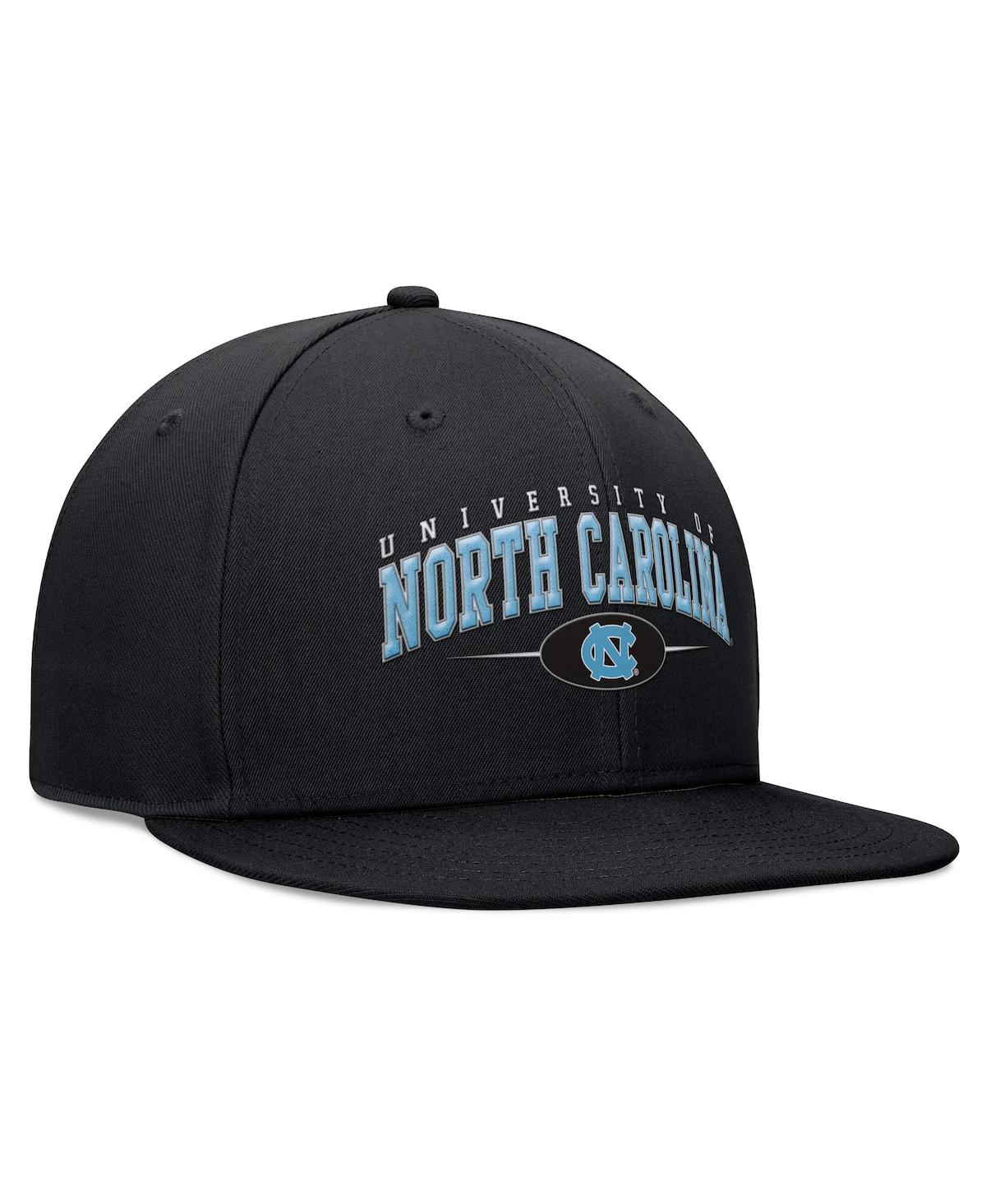 Top Of The World Men's Black North Carolina Tar Heels Bullpen Snapback Hat In Black