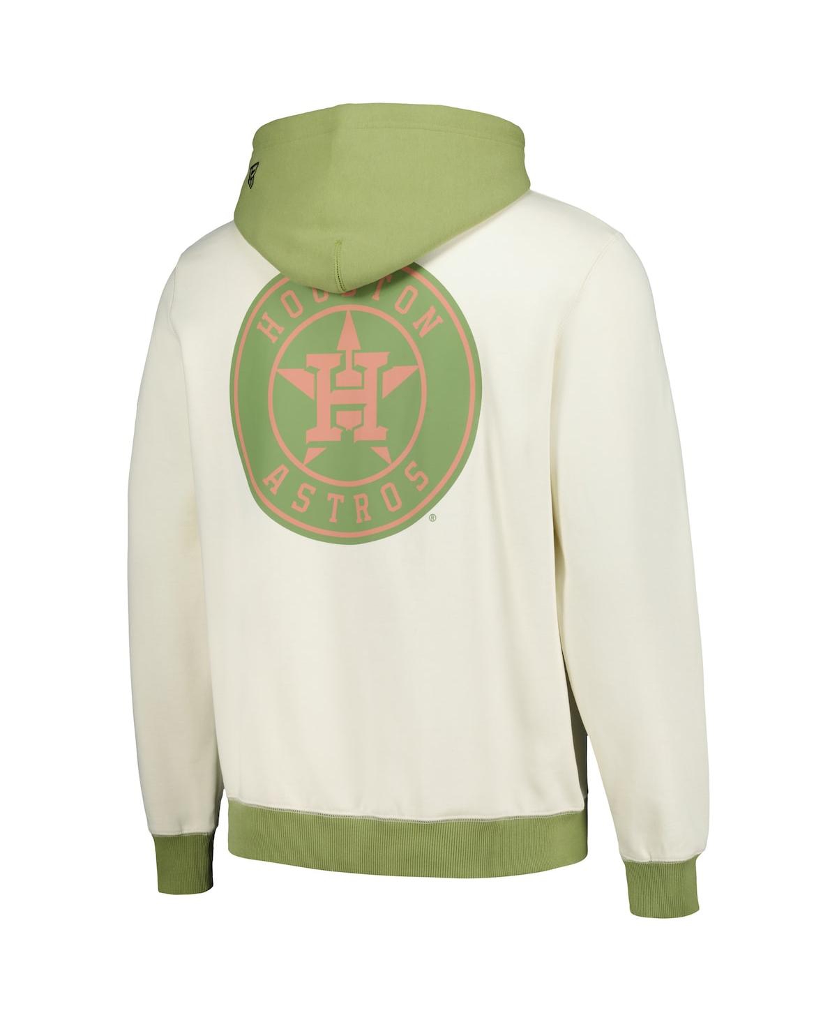 New Era Men'sGreen Houston Astros Color Pop Pullover Hoodie - Cream, Green