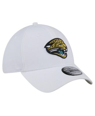 Men's White Jacksonville Jaguars Throwback Iced 39THIRTY Flex Hat