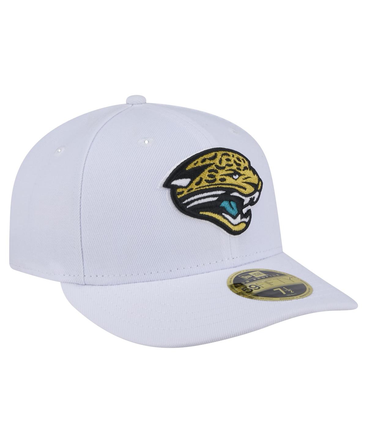 New Era Men'sJacksonville Jaguars Throwback Logo Omaha Low Profile 59FIFTY Fitted Hat - White