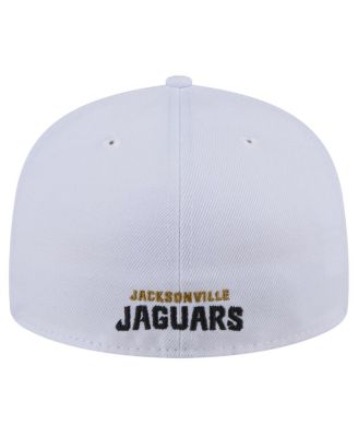 Men's White Jacksonville Jaguars Throwback Crawl Omaha 59FIFTY Fitted Hat