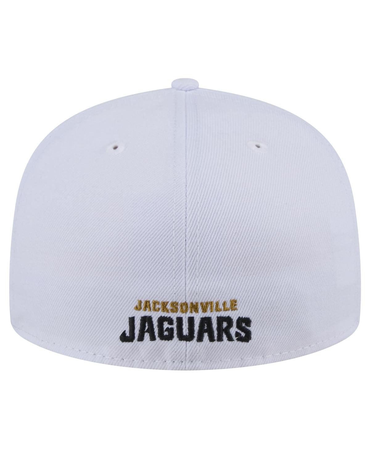 New Era Men'sJacksonville Jaguars Throwback Crawl Omaha 59FIFTY Fitted Hat - White
