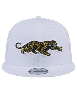 Men's White Jacksonville Jaguars Throwback Crawl Standard 9FIFTY Snapback Hat