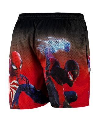 Men's Black Spider-Man Spider-Man 2 Poster Art Retro Shorts