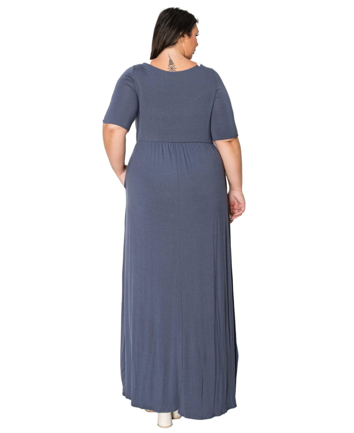 L I V D Plus Size Eva Pocket Maxi Dress