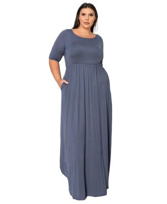 Plus Size Eva Pocket Maxi Dress