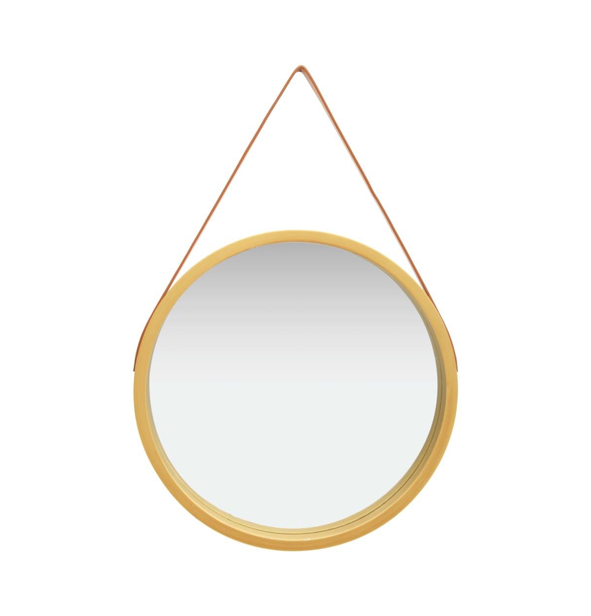 Wall Mirror with Strap 23.6" Gold - Gold