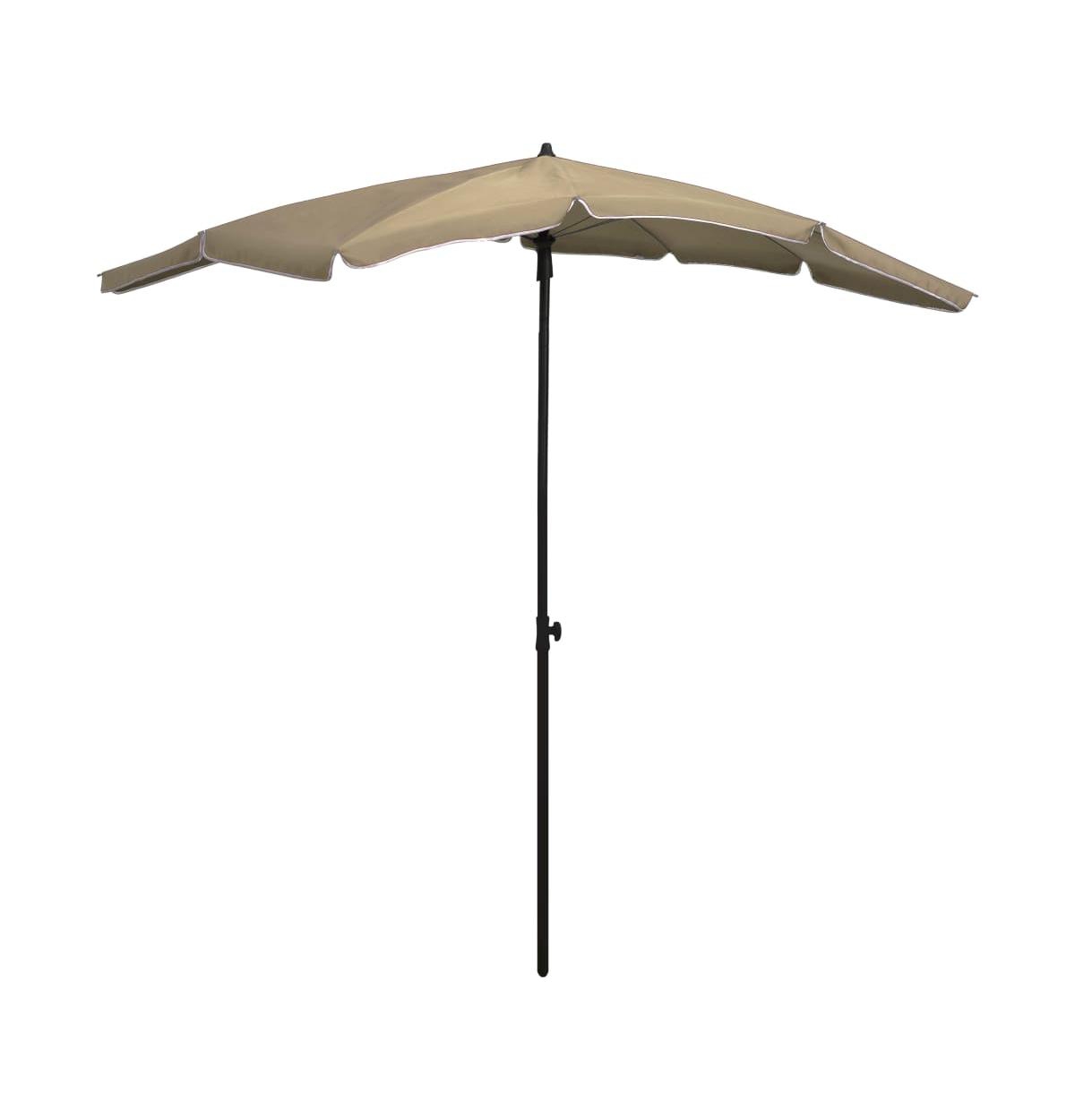 Garden Parasol with Pole 78.7"x51.2" Taupe - Taupe