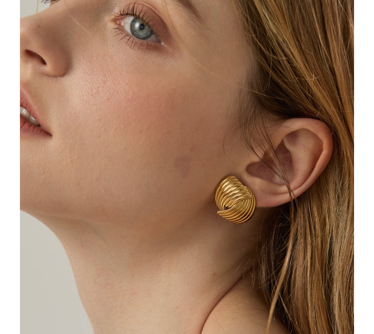 Stainless Steel Alix Stud Earrings