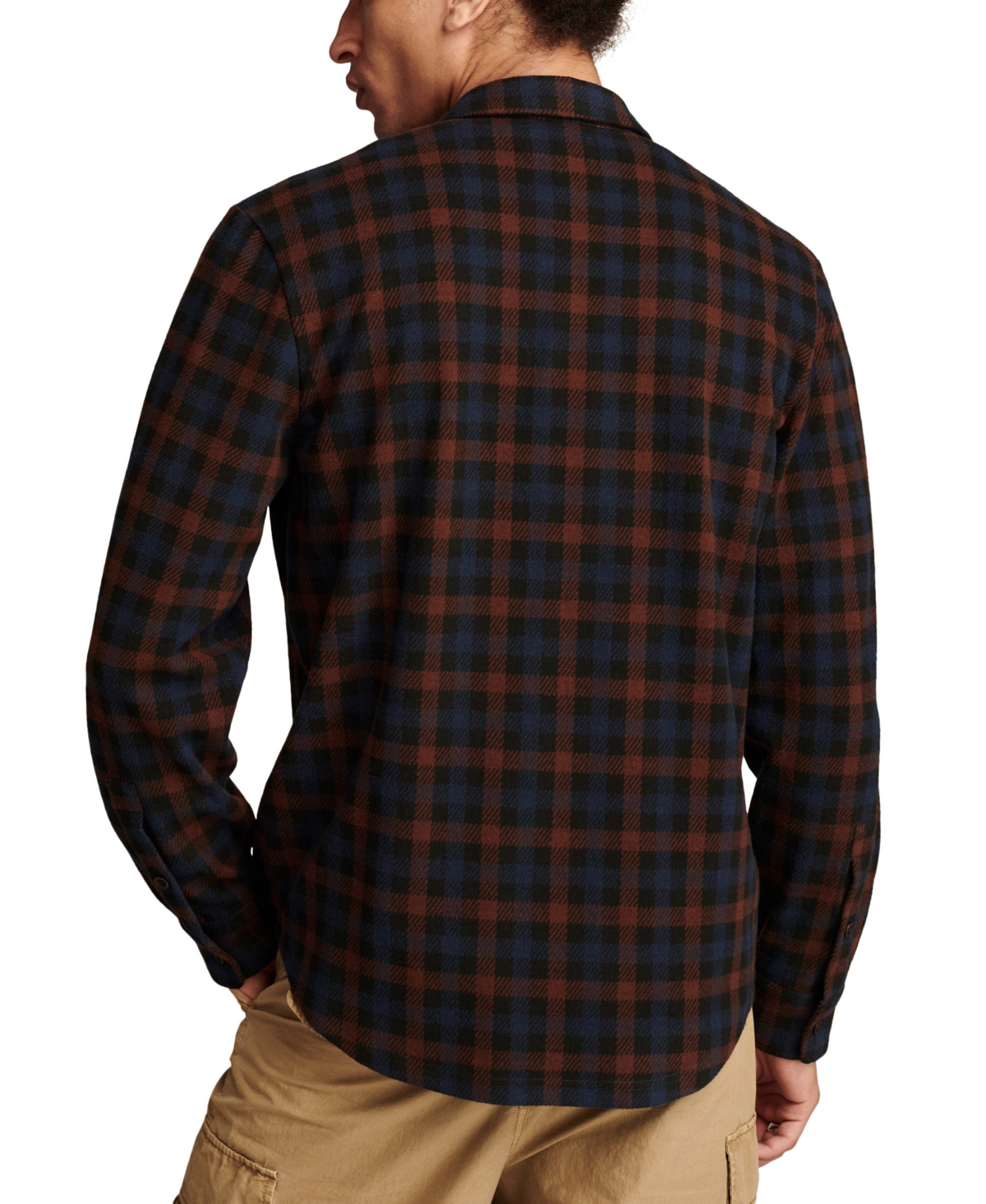 LUCKY BRAND MEN'S BRUSHED JERSEY SHIRT 