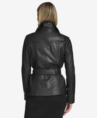 Women's Tatum Belted Leather Jacket