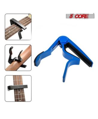 Capo Acoustic Electric Guitar 6 String Kapo Classic Clip For Banjo Mandolin Ukulele - BLUE - 2PCS