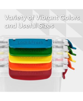 Airtight Food Storage Container with Leakproof Lid, 30 Oz, Orange